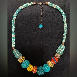 Chicos - Multi-Colored Single Strand Beaded Necklace